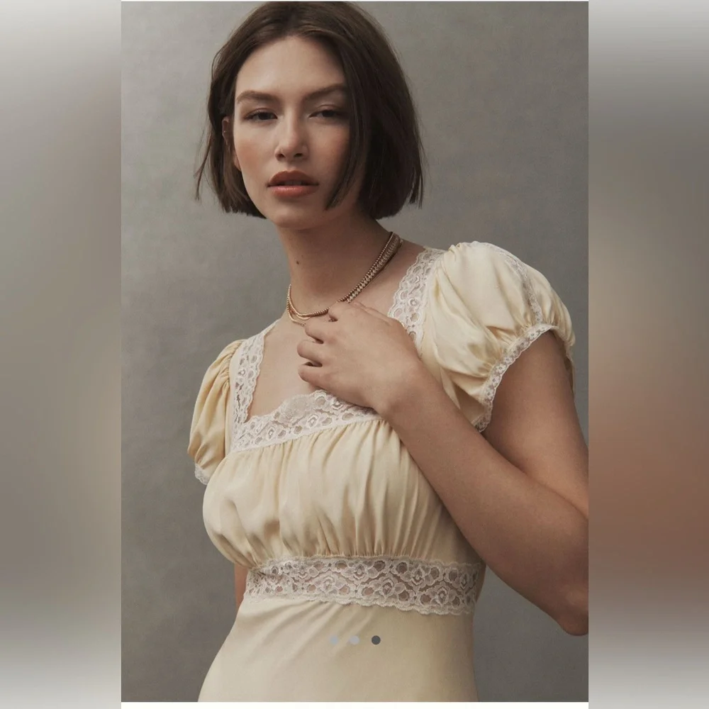 Reformation Clarisse Silk Midi Dress - Picture 3 of 4